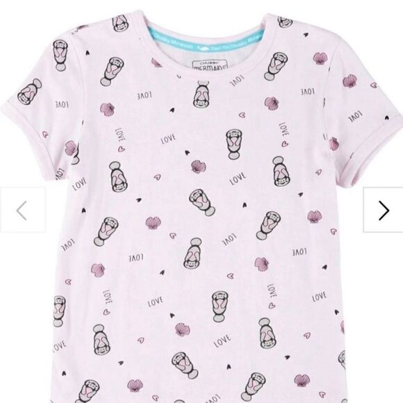 CHUBBY MERMAIDS Juniors Short Sleeve Top Medium - Picture 2 of 7